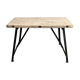 Wooden set and metal legs