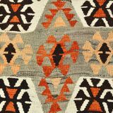 6x10 Kilim Grey & Brown Bohemian Area Kilim Rug, 171x306 Cm