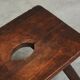 Stool or solid wood side table, mid-century style, 1950s