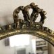 Large vintage oval mirror