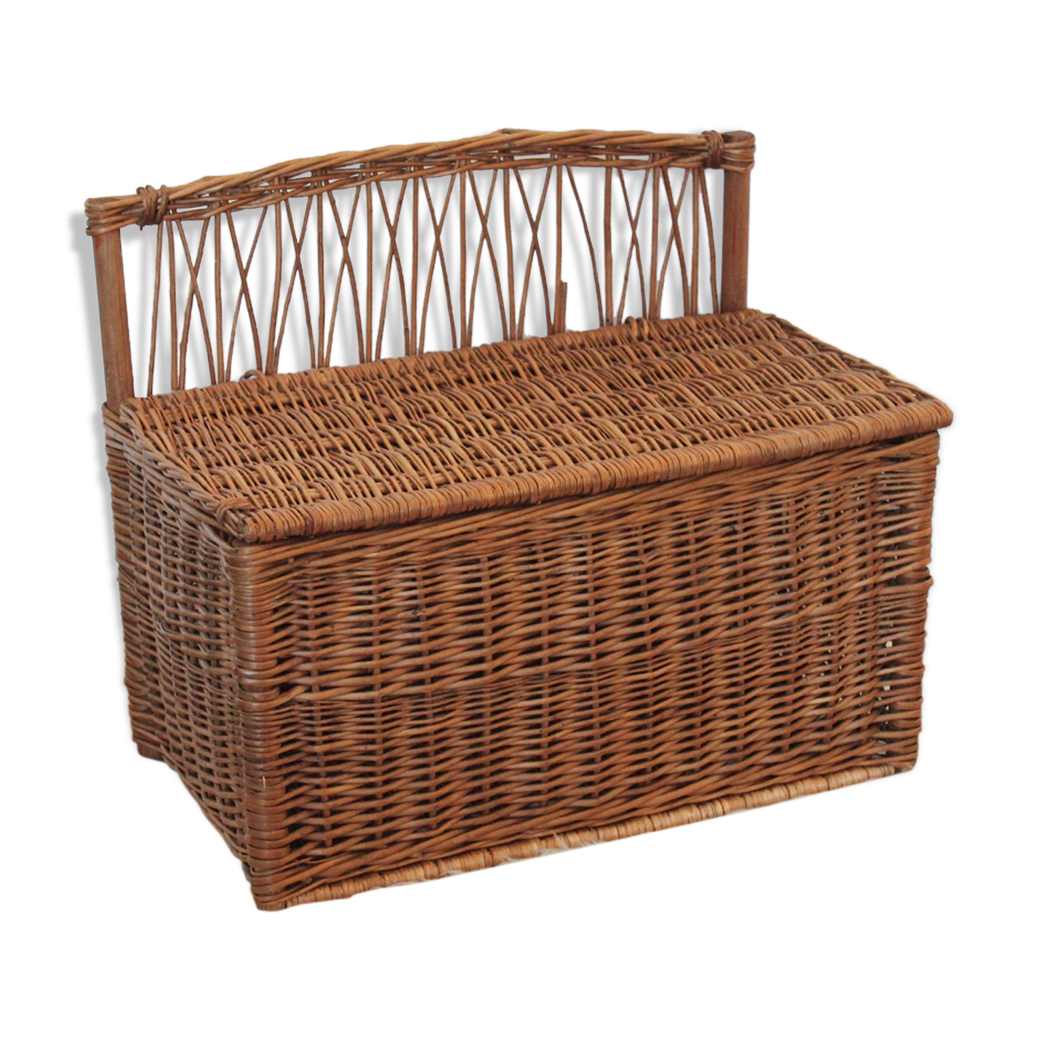 Vintage wicker box