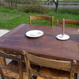 Restored solid oak farmhouse table