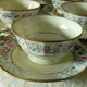 Coffee cup in limoges porcelain bernardaud floral decor