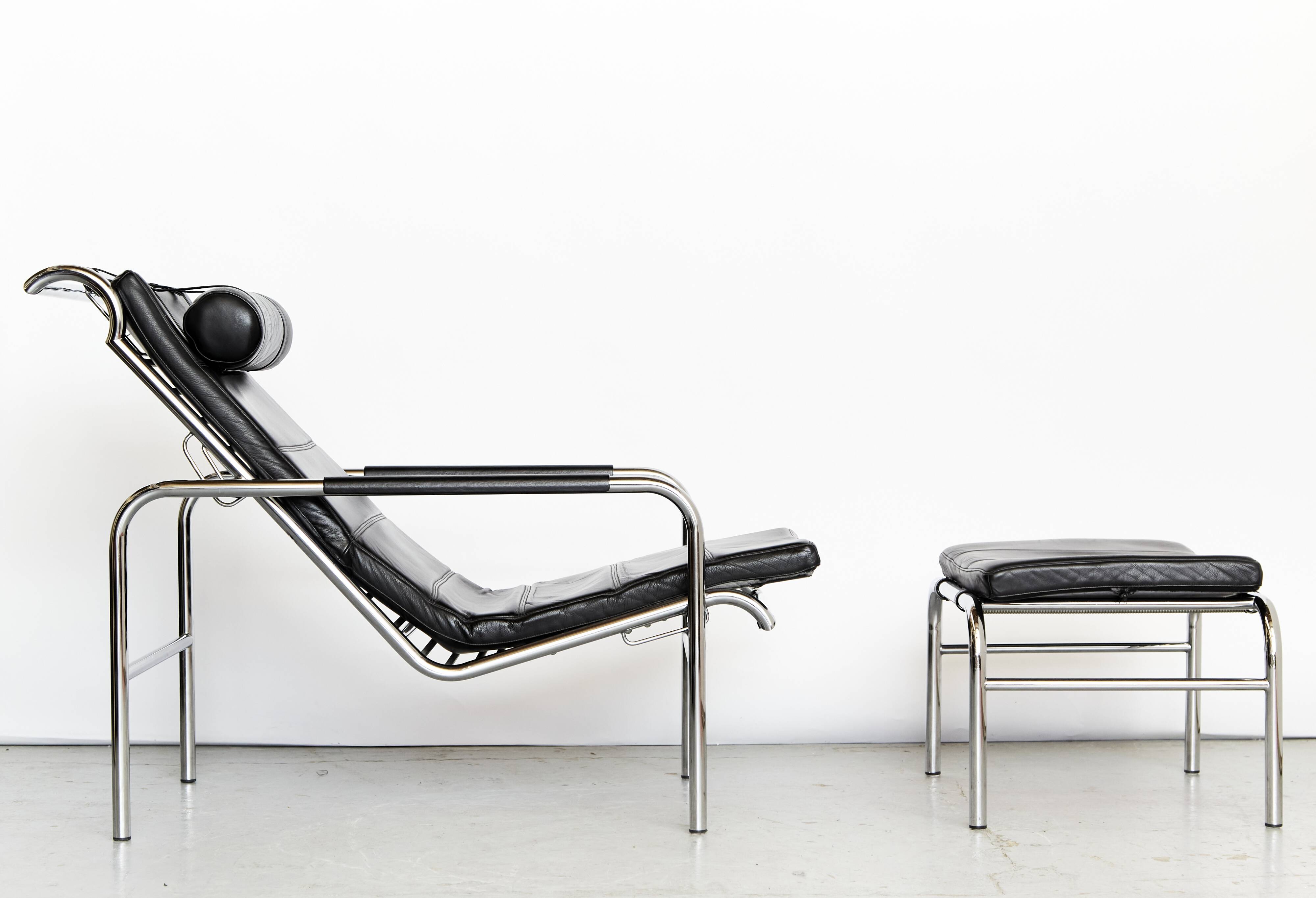 Chaise longue and ottoman Gabriele Mucchi "Genni" for Zanotta