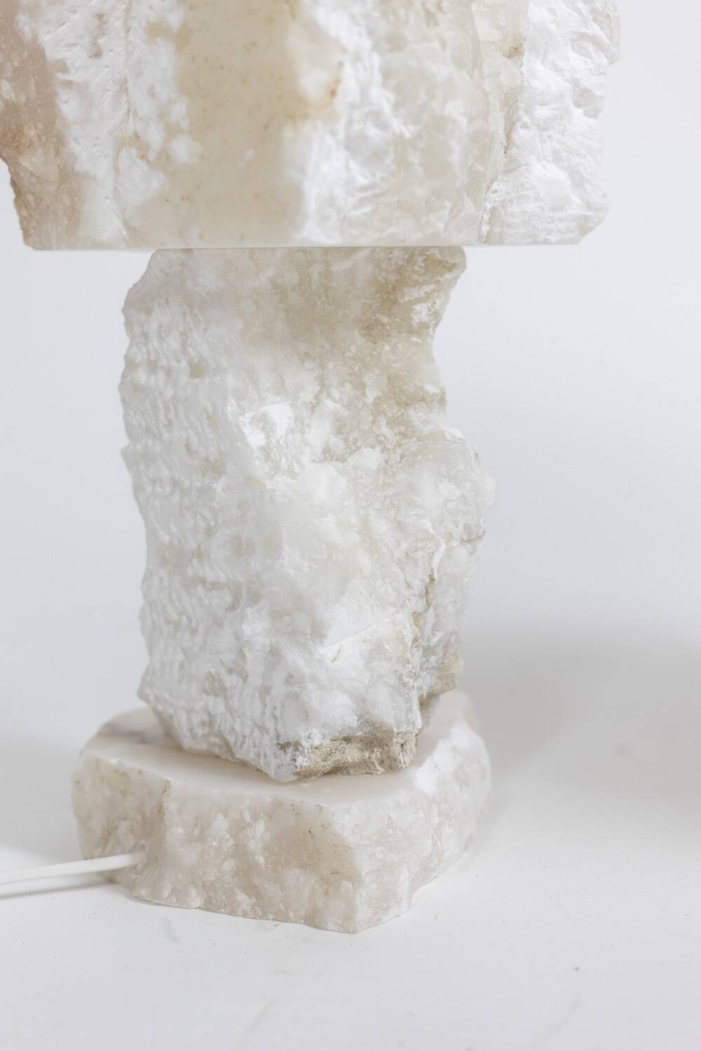 Alabaster lamp, contemporary work