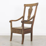 Antique oak armchair