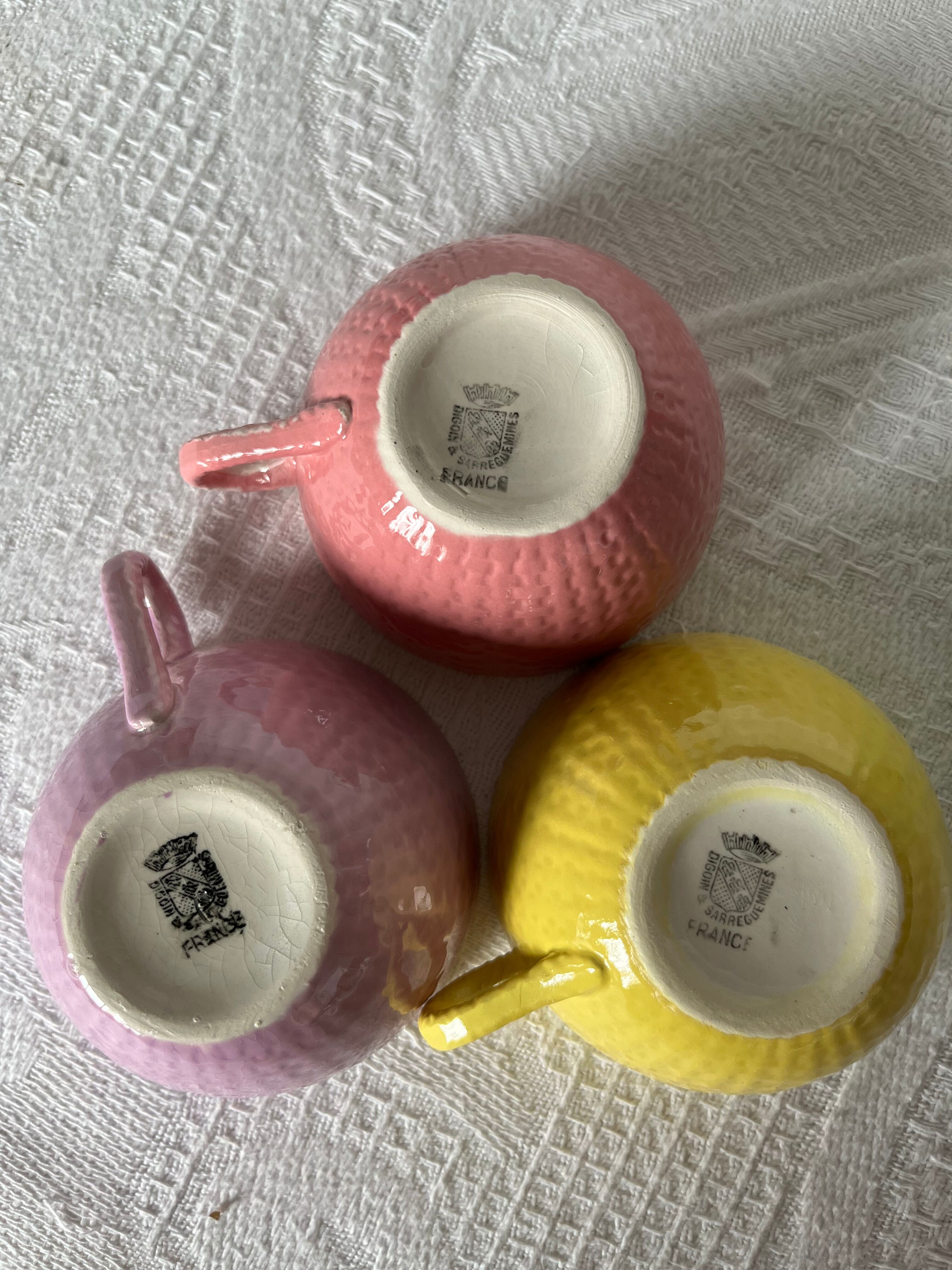 Series of 6 cups Digoin