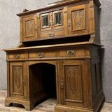 Bureau à gradin époque Art Nouveau en chêne vers 1900