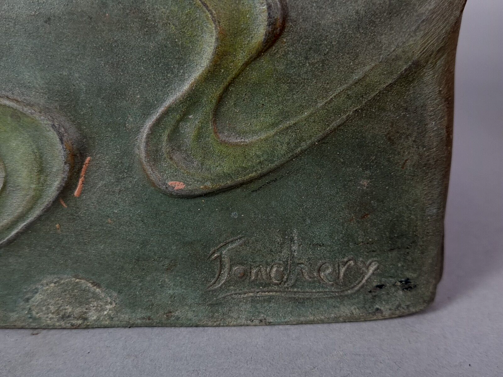 Box / box Art Nouveau in regulation signed Tonchery era around 1900 SB