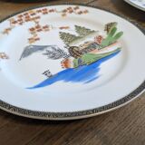 Ancienne assiette en porcelaine de Chine Hayasi Kutani