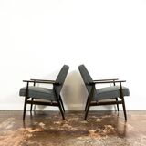 Vintage Armchairs Designed By H. Lis, Poland, 1960's, Set Of 2