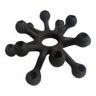 Black candle holder Dansk design Jens Quistgaard