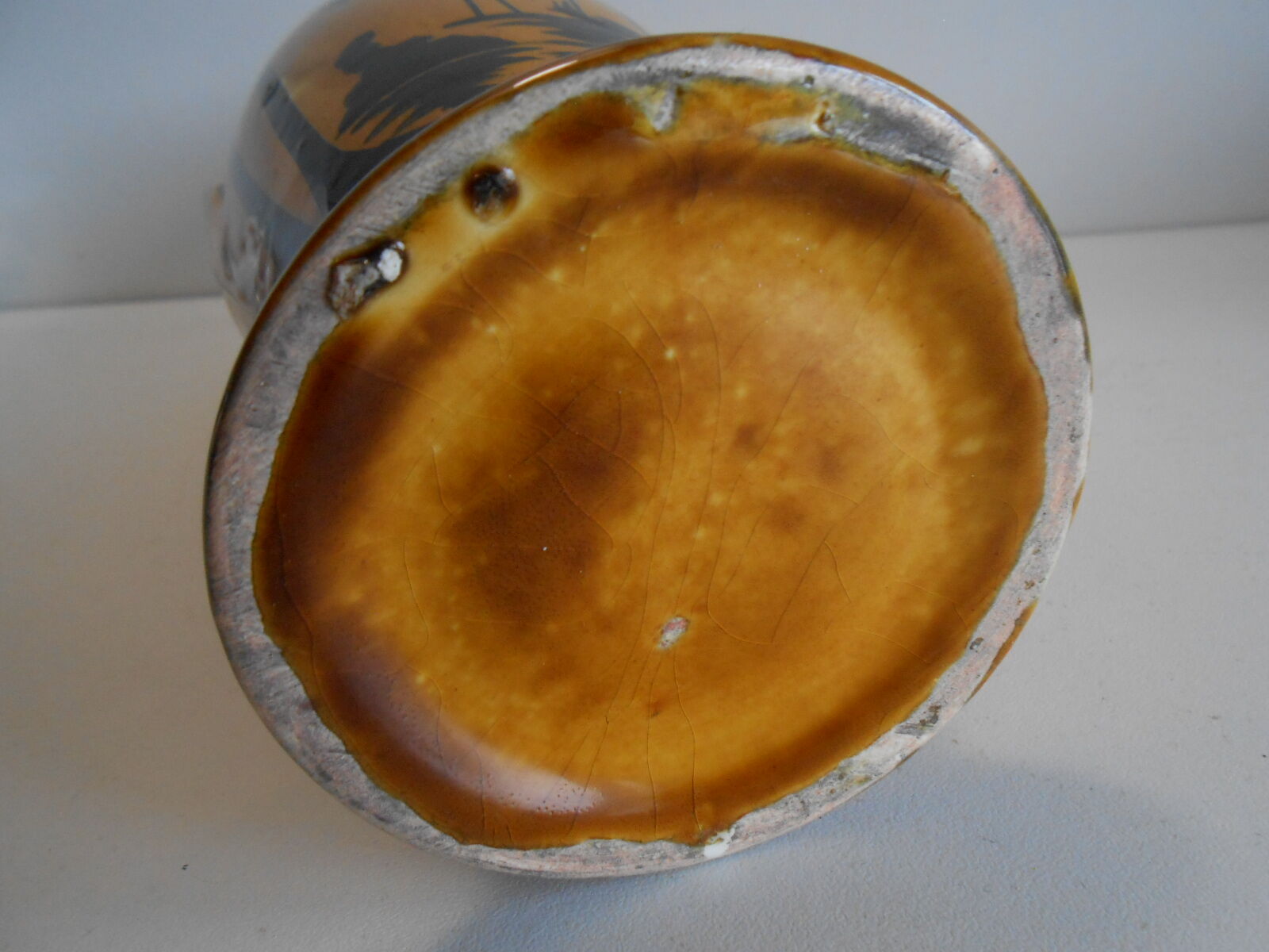 Vase art deco a l'elan orchies