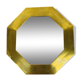 Vintage brass mirror 46 cm