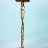 Midcentury gold crystal suspension by Orrefors, Fagerlund