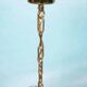 Midcentury gold crystal suspension by Orrefors, Fagerlund