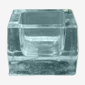 Empty pocket 70s molded glass