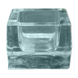 Empty pocket 70s molded glass