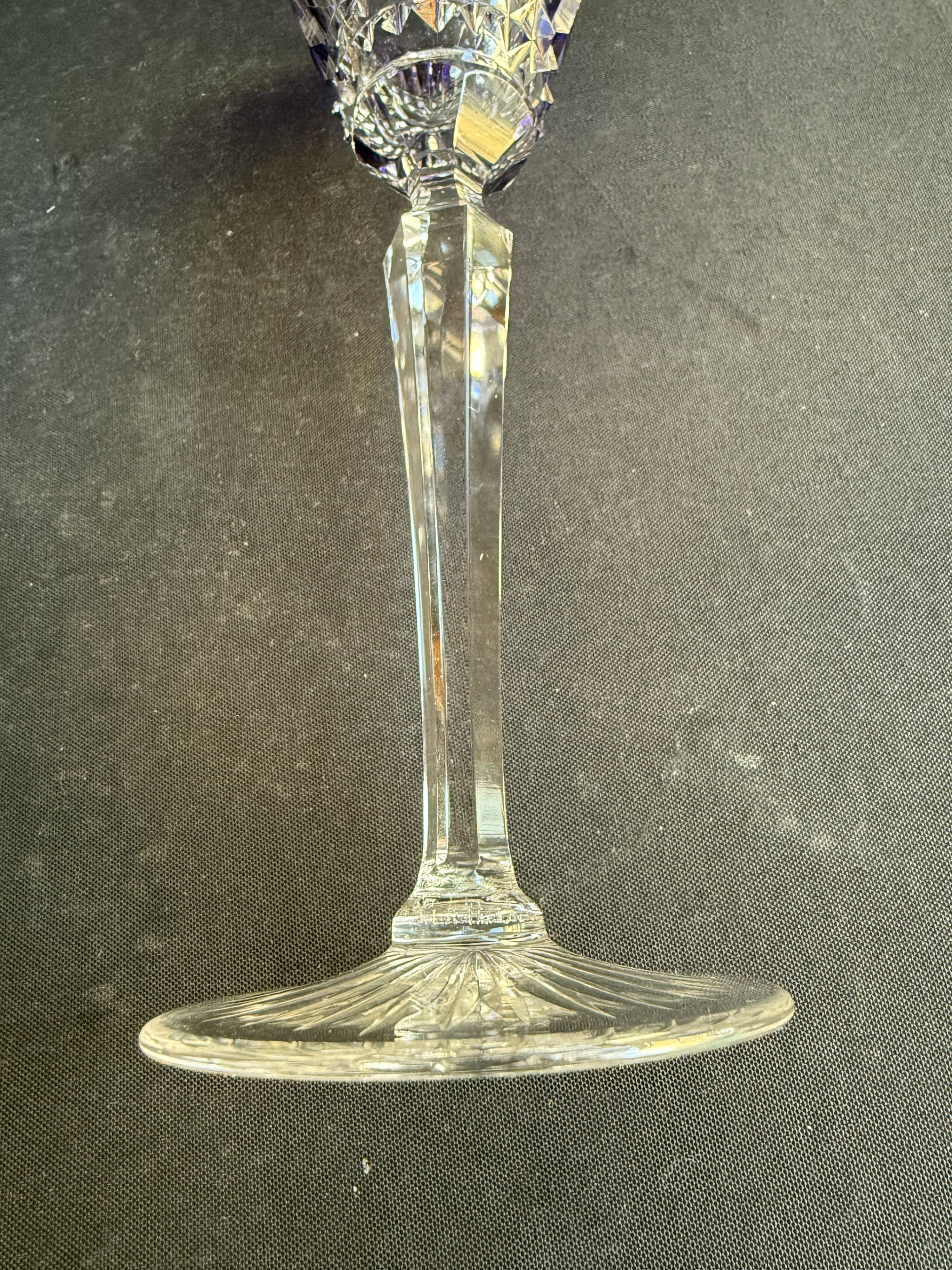 6 Wine Glasses – Double Crystal