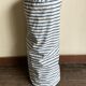 19th century canvas duffel cushion ticking mattress filled with feathers
