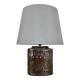 Large 25cm Abstract Ceramic Table Lamp with Pattern attributed to Bitossi, Italy, 1970s