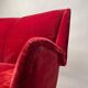 Italian Two-Seater Red Sofa from by I.S.A. Bergamo, 1950s