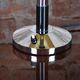 Lampe de table tchèque Art Déco en acier chromé, hêtre et parchemin, années 1940