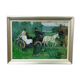 Peinture moderne suédoise 1973 huile sur panneau Ove Olson (1903-1975)