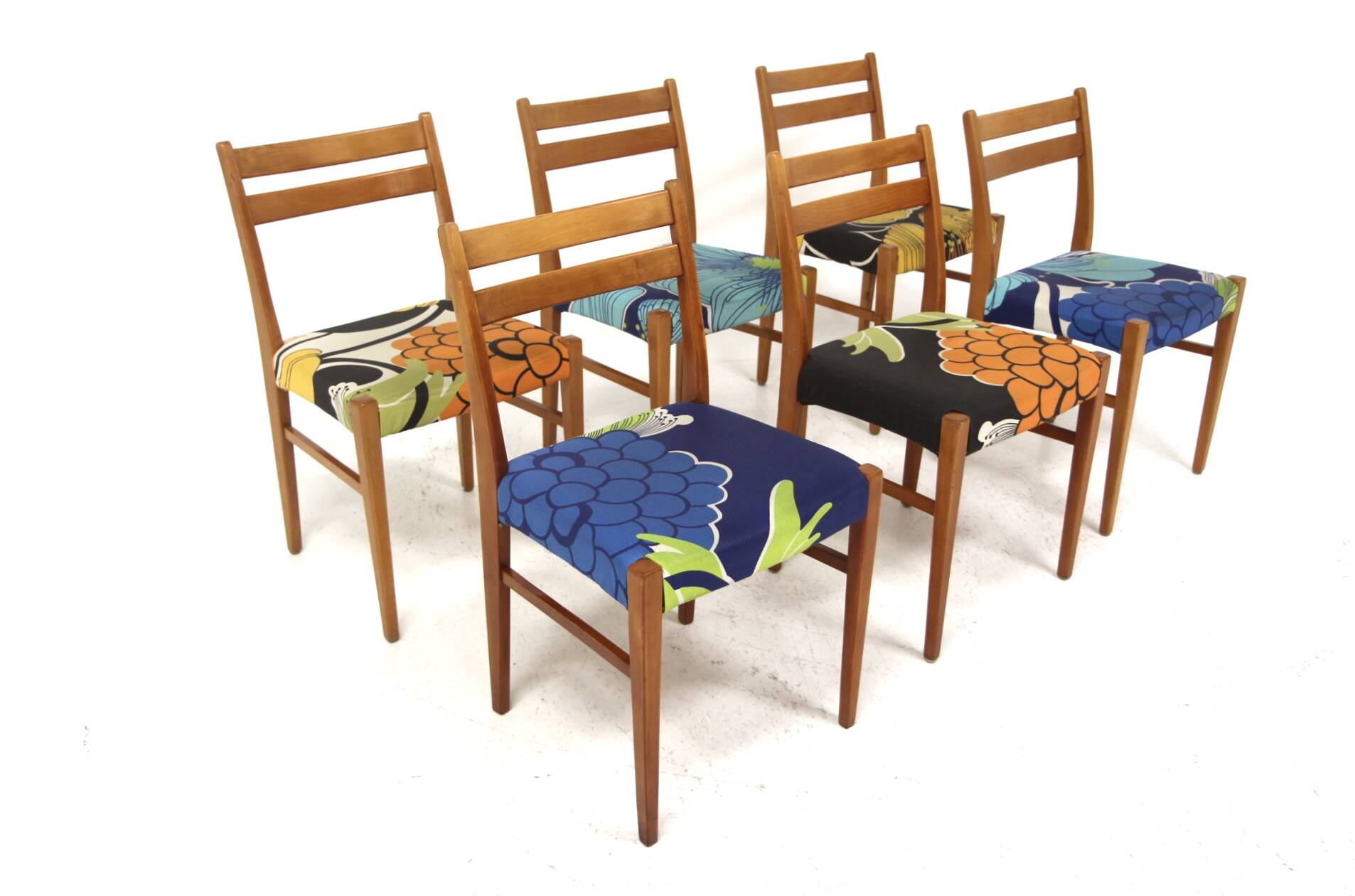 Set de 6 chaises scandinave en palissandre, Suède, 1960