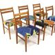 Set de 6 chaises scandinave en palissandre, Suède, 1960