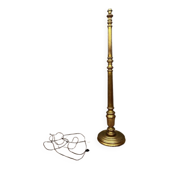 old column floor lamp in gilded wood Louis XVI style