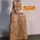 Wooden religious statuette