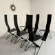 Set of 6 Italian design chairs by Pietro Arosio, postmodern, 1980s.