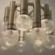 Mid-century chrome murano glass pendant
