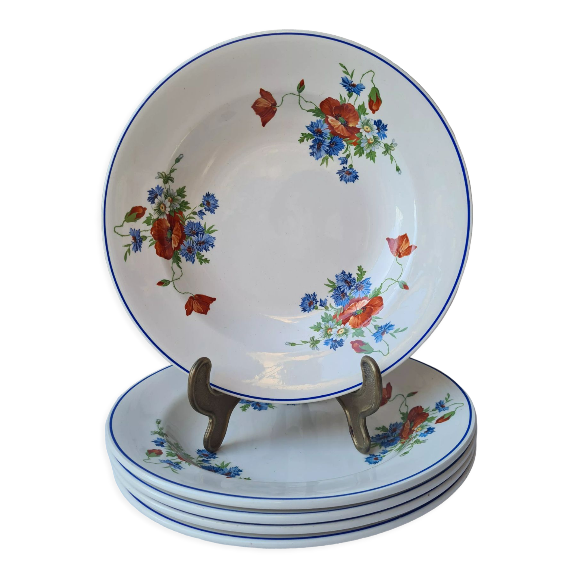 Salins poppy 5 hollow plates