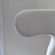 Tabourets de bar nicolle® – métal blanc & cuir – lot de 3 – hauteur 75