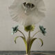 Vintage lamp in metal and glass