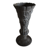 Cemetery Pedestal Vase with Pewter
