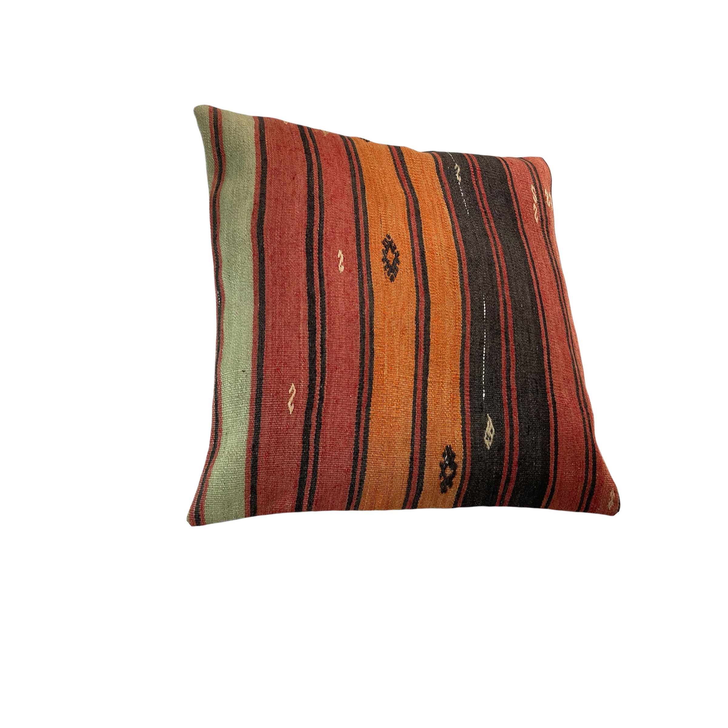 Vintage Turkish KIlim Cushion Cover, 60x60 cm
