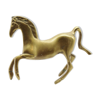 Vintage brass horse