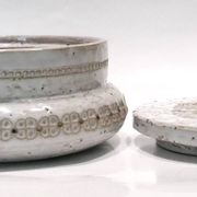 Rare boîte ou bonbonnière en céramique par Aldo Londi pour Bitossi 1960.