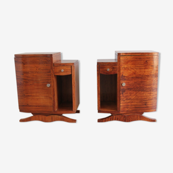 Pair of art deco bedsides