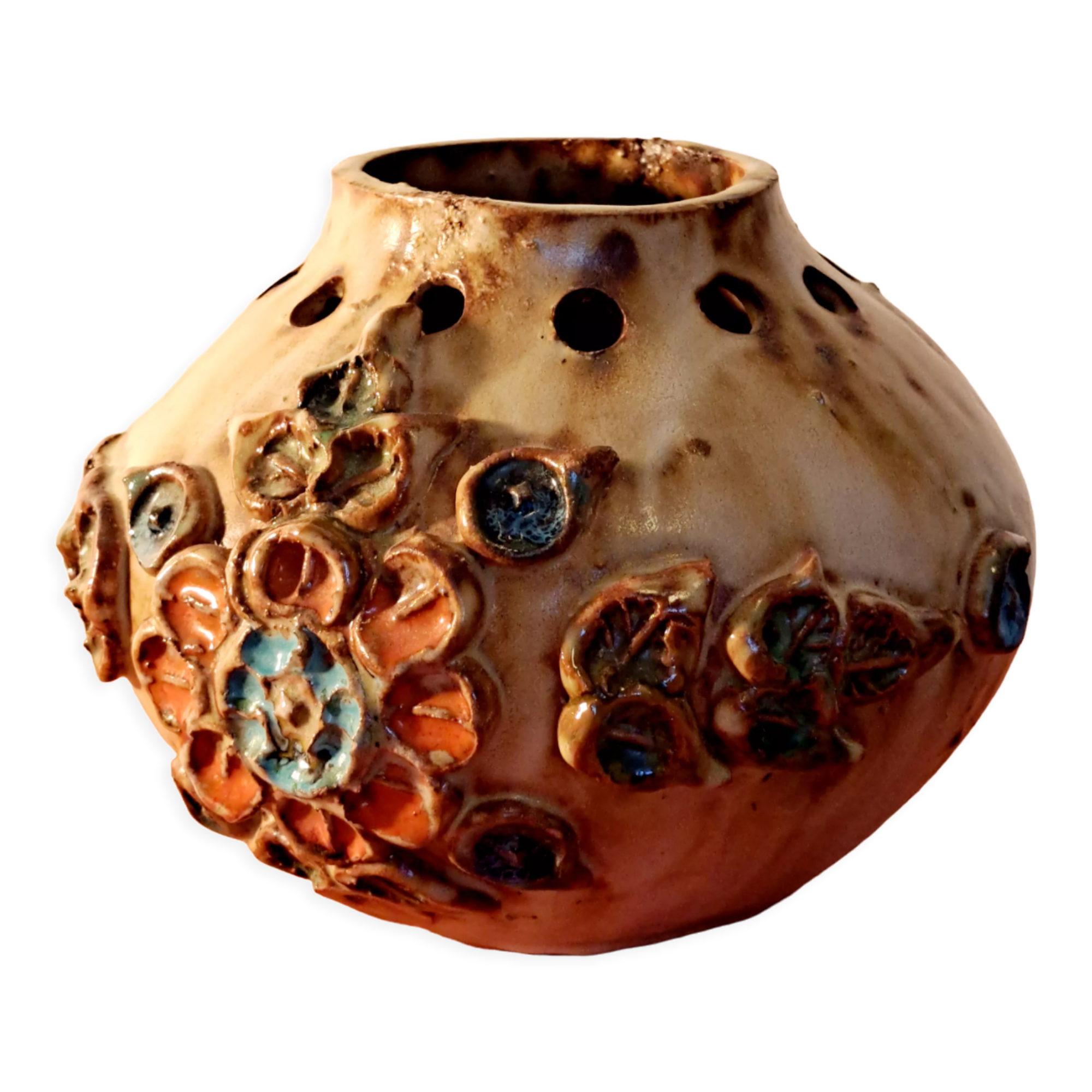 Vallauris ceramic vase 1970