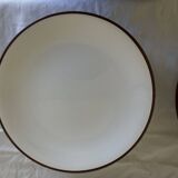set of 12 flat plates in Siena enameled earthenware by KMK Scandinavian 1965