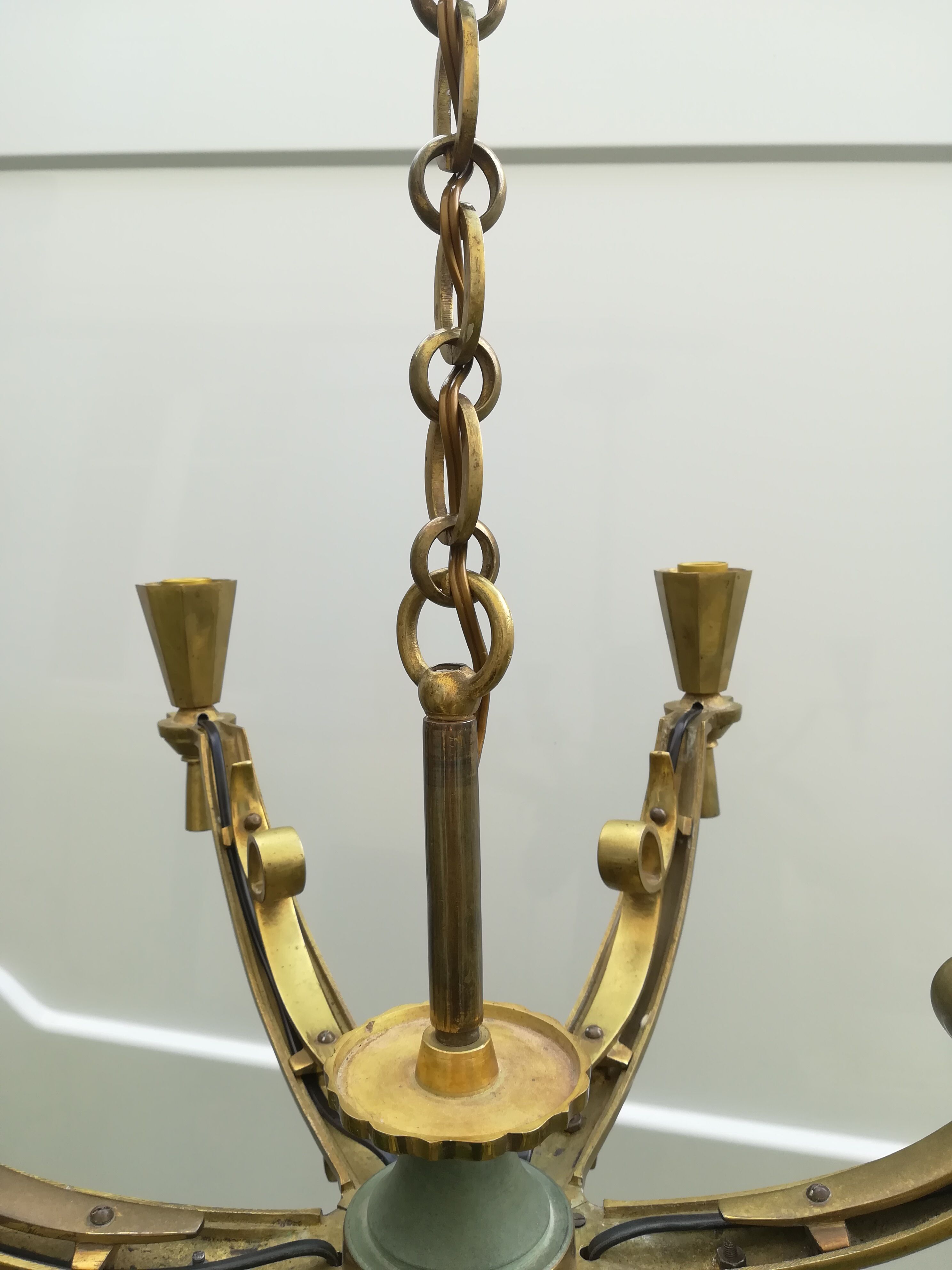 Bronze chandelier