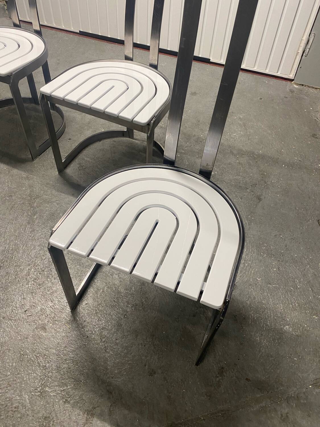 4 chaises allmilmo Allemagne 1980
