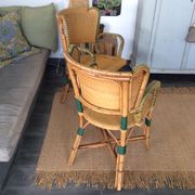 Paire de fauteuils en rotin