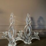 Crystal candle holders