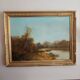 Émile Godchaux (attributed) – Important river landscape, oil on canvas, c.