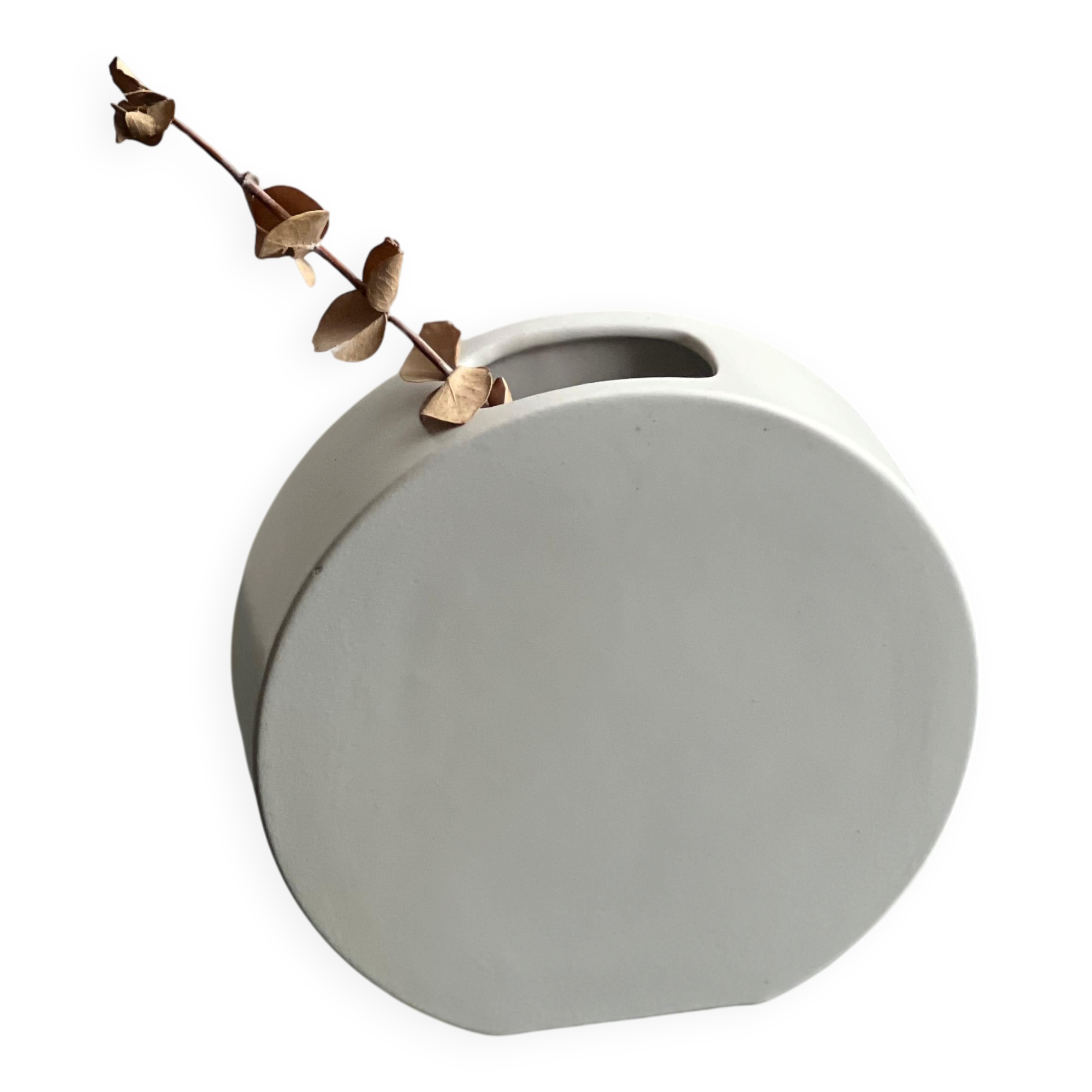 Vase en céramique par Franco Pozzi Ceramiche fabriqué en Italie dans les années 1960, accessoire artistique.